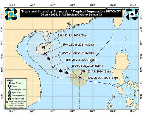 TD Butchoy exits PAR, Carina turning into TS