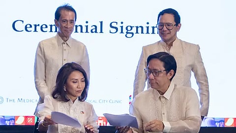 The Medical City and the Department of Tourism signed a memorandum of agreement to position the Philippines as the top global medical tourism destination. In the photo seated from the left, DOT Secretary Christina Garcia Frasco and The Medical City President and CEO, Dr. Eugenio Jose F. Ramos. Standing from the left, The Medical City Chairman of the Board, Mr. Jose Xavier “Eckie” B. Gonzales, and The Medical City Chief Commercial Officer, Dr. Christian G. Delos Reyes.