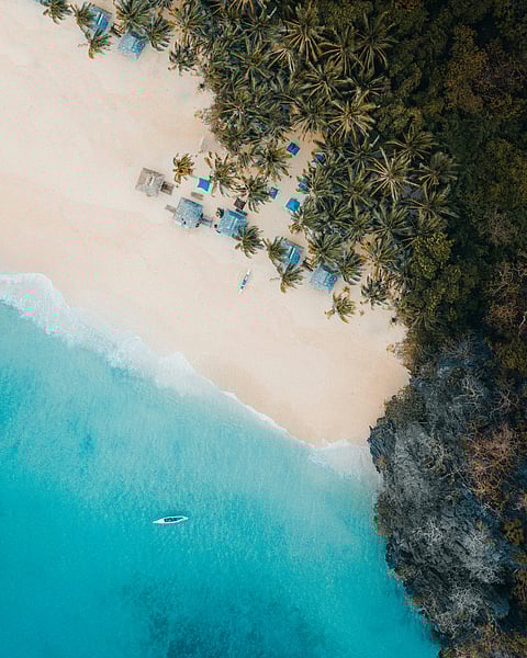 A secluded beach in El Nido, Palawan. The huge rise from last year’s figures on Koreans visiting the Philippines showcases the growing appeal of the country as a premier travel destination.