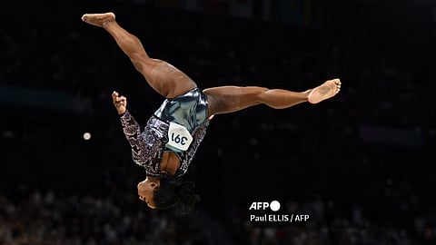 SIMONE Biles makes a lot of heads turn as she delivers a dazzling performance in the women’s gymnastics competition of the Paris Olympics.