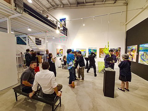 Brut Collective exhibit opening photo.