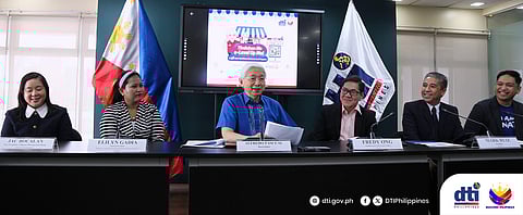 FROM left: Smart Communications Channel Management head Jacqueline Bocalan, Philippine Association of Stores and Carinderia Owners (PASCO) national president Elilyn Gadia, DTI Secretary Fred Pascual, Unilever chairman and CEO Fredy Ong, Hapinoy president Mark Joaquin Ruiz, GCash B2C sales head Mark Mamaril during the signing of a memorandum of understanding to launch the Sari-sari Store Advancement Program aimed at empowering over one million sari-sari store owners across the Philippines.