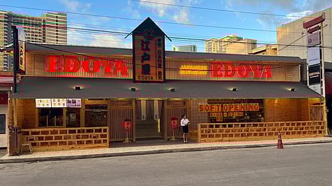 Edoya in Makati Cinema Square, the latest addition to Little Tokyo’s long list of restaurants.