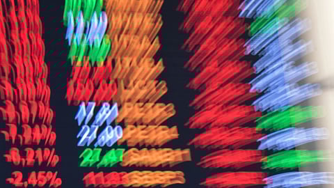 (FILES) An electronic board shows the index chart.