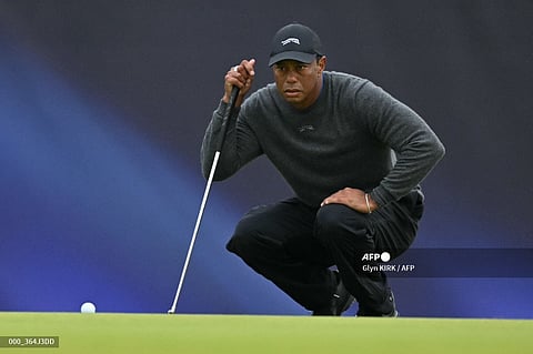 FIFTEEN-TIME major champion Tiger Woods shot a 79 on the first day at Royal Troon.