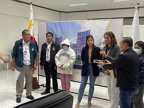 NBI Director Jaime Santiago (far left) led NBI and partner agencies in hatching and executing an entrapment and rescue operation to catch Maria Christina Paule in the act of selling an infant on social media