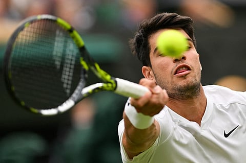 CARLOS Alcaraz of Spain keeps his title-retention bid alive after outlasting American Frances Tiafoe, 5-7, 6-2, 4-6, 7-6 (7/2), 6-2, to reach the Round of 16 in Wimbledon men’s singles.