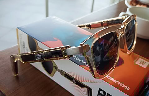 THE JBL Soundgear Frames provide stylish eyewear and sonic happiness.