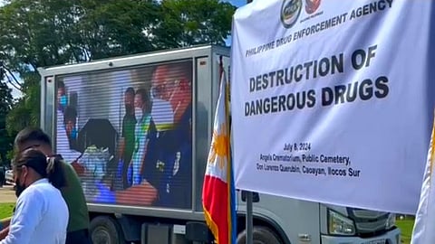 PDEA incinerates recovered drugs in Ilocos Sur