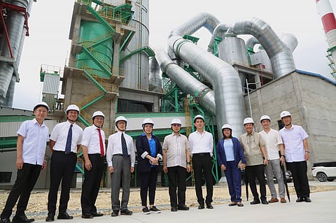 Department of Trade and Industry Secretary Fred Pascual (6th from left) joins Taiheyo Cement Philippines officials.