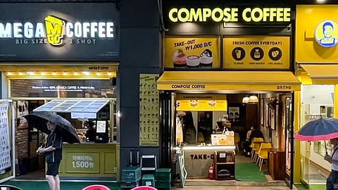 A Compose Coffee store in Seoul. Philippine fast food giant will enter the highly competitive South Korean cafe market.