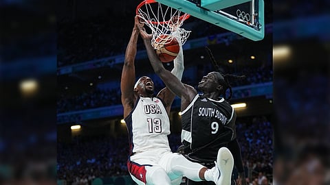 BAM Adebayo and the Americans crush South Sudan, 103-86, to enter the quarterfinals of the men’s basketball event of the Paris Olympics.