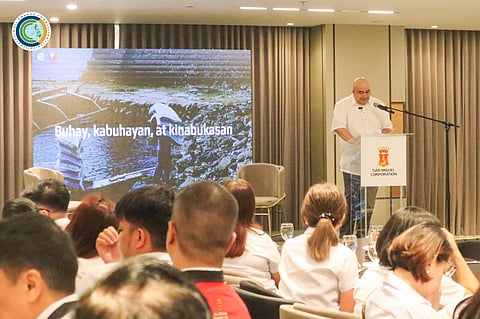 THE Climate Change Commission conducts a session on climate change adaptation and mitigation efforts in the Disaster Resilience Forum held recently at San Miguel Corporation.