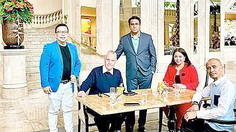 At a recent Kalaro executive committee meeting are (from left) Jun Lasco, founder and CEO; Walter Bucher, independent director; David Nithyananthan, co-founder; Renalyn David, board director; and Genesis Bautista, director for Marketing.