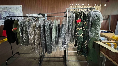 Militray uniforms found inside POGO hub