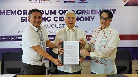 DepEd, DTI, Thames sign deal to provide SHS students with industry exposure