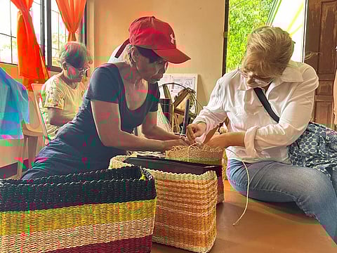 Ambassador Annika Thunborg with Iloilo artisans last year. The working ambassador constantly went down to the fringes to stretch the already expansive collaboration between Sweden and the Philippines.