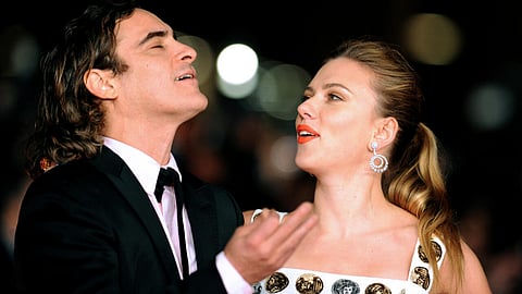 Actors Scarlett Johansson (R) and Joaquin Phoenix starred in the 2013 fiction film 'Her', in which a man falls in love with a human sounding AI assistant