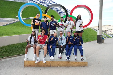 UNITED States celebrates after posting a 67-66 win over France in the gold medal match to clinch its eighth straight women’s basketball title in the Paris Olympics.