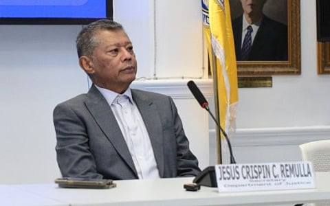 Justice Secretary Jesus Crispin Remulla