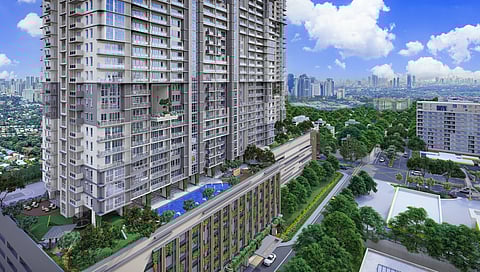 The Valeron Tower’s amenity floor.