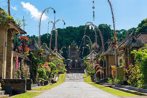 The traditional Penglipuran Village in Bangli Regency in Bali is one of its most well-known tourist sites.