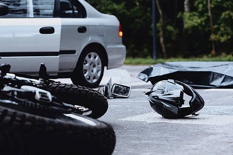 Motorcyclist killed during 3-vehicle collision