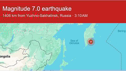 M 7.0 - 102 km E of Petropavlovsk-Kamchatsky, Russia
