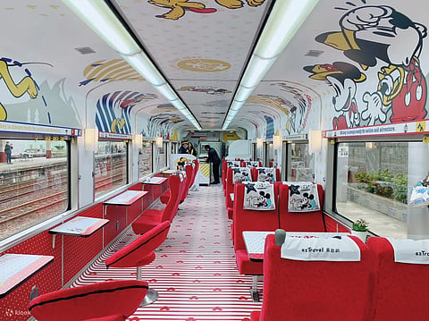 Taiwan Railway Formosa Express Disney Themed Train.