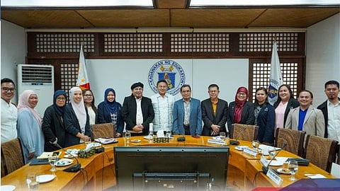 Education Sec. Sonny Angara, Minister Mohagher M. Iqbal, and some members of the Ministry of Basic, Higher, and Technical Education (MBHTE)-BARMM