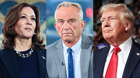 Vice President Kamala Harris, Robert F. Kennedy Jr., and Donald Trump.