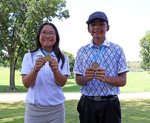 TWO of the most promising junior golfers in the country, Aerin Chan and Vito Sarines, pick up the 10-12 division titles in the ICTSI JPGT Luzon Series 5 at the Luisita Golf and Country Club.