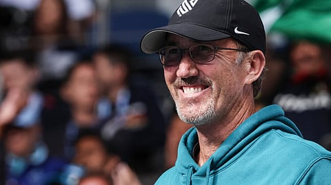 Darren Cahill, coach of Italy's Jannik Sinner