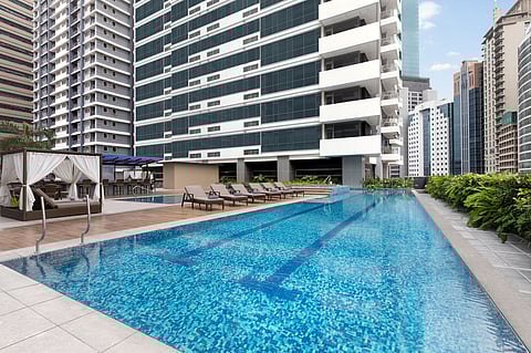 25-meter swimming pool.