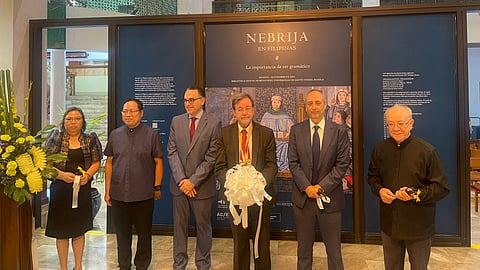 (From left): Chief librarian Ma. Cecilia Lobo, UST Secretary-General Rev. Fr. Louie Coronel, O.P., EHL, deputy head of mission of the Embassy of Argentina in the Philippines Leandro Waisman, Instituto Cervantes director Javier Galvan Guíjo, deputy chief of mission of the Embassy of Spain in Manila Pedro Llinas Almadana, and UST prefect of libraries Rev. Fr. Angél Aparicio, O.P.