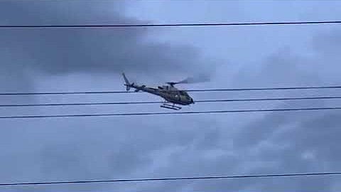 PNP chopper targeted by lasers, drones