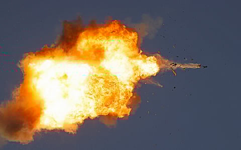 Hezbollah drone intercepted by Israeli air forces over north Israel on August 25, 2024