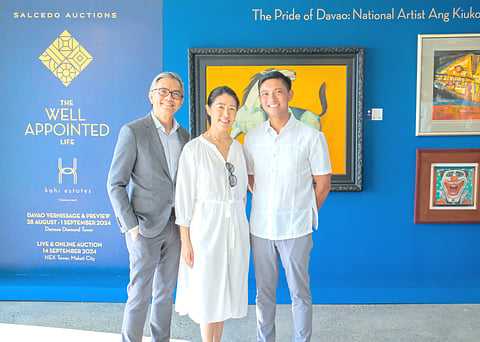 Salcedo Auctions’ Richie and Karen Lerma with Cary Lagdameo.