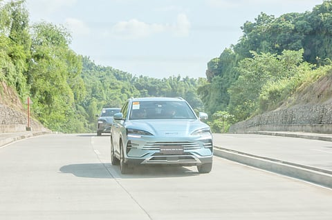 THE BYD Sealion 6 DM-i tackles the countryside.