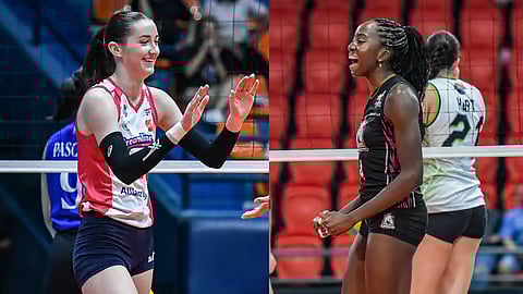 Erica Staunton will be at the forefront of Creamline’s offense against Akari in the final of the PVL Reinforced Conference & Oly Okaro simply can’t wait to lead Akari against powerhouse Creamline in the PVL Reinforced Conference final.