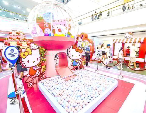 Hello Kitty’s whimsical gumball machine.