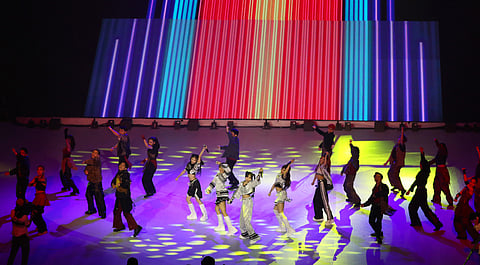The Season 87 of the UAAP kicks off in style with the usual pre-game show at the Smart Araneta Coliseum.