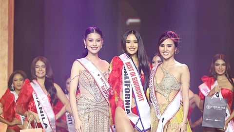 The California beauty won Best in Swimsuit, Best in Evening Gown, Miss Luxe Beauty Talk and Miss Jipang Trim.
