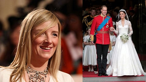 L - Sarah Burton, new Givenchy Creative Director, R - Wedding gown Burton created for Kate Middleton while with Alexander McQueen.