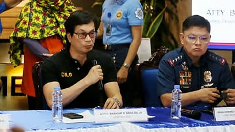 Interior Secretary Benhur Abalos and Philippine National Police (PNP) chief Gen. Rommel Marbil