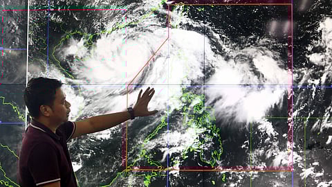 Exit of Severe Tropical Storm Enteng