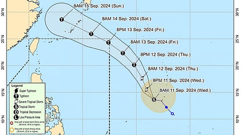 Track and intensity forecast of tropical storm (Bebinca)