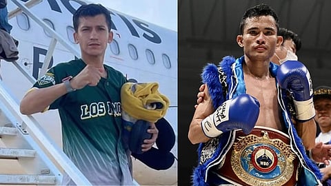 Mexican challenger Luis Castillo & Filipino champion Melvin Jerusalem