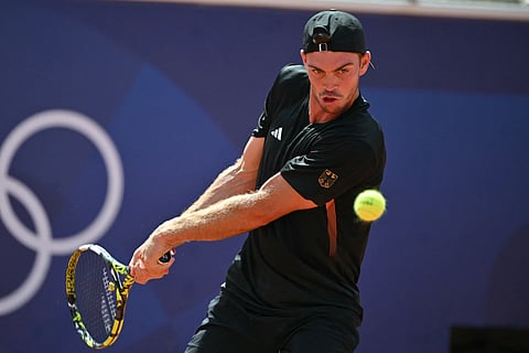 MAXIMILIAN Marterer steps up for Germany after posting a 6-1, 6-3 win over Tomas Barrios Vera of Chile in the men’s singles tie of the Davis Cup in Zhuhai, China.