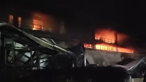 Fire breaks out near Clark mannequin factory